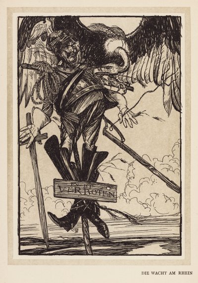 La Guirlande du Kaiser : Die Wacht Am Rhein - Edmund Joseph (after) Sullivan