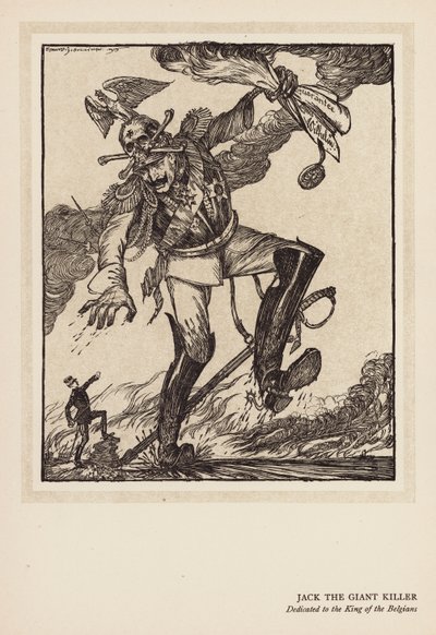 La guirlande du Kaiser : Jack le tueur de géants - Edmund Joseph (after) Sullivan