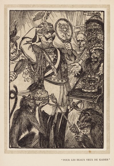 La Guirlande du Kaiser : "Pour Les Beaux Yeux Du Kaiser" - Edmund Joseph (after) Sullivan