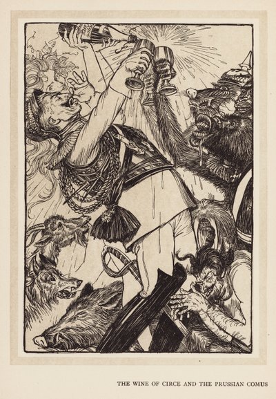 La Guirlande du Kaiser : Le Vin de Circé et le Comus Prussien - Edmund Joseph (after) Sullivan