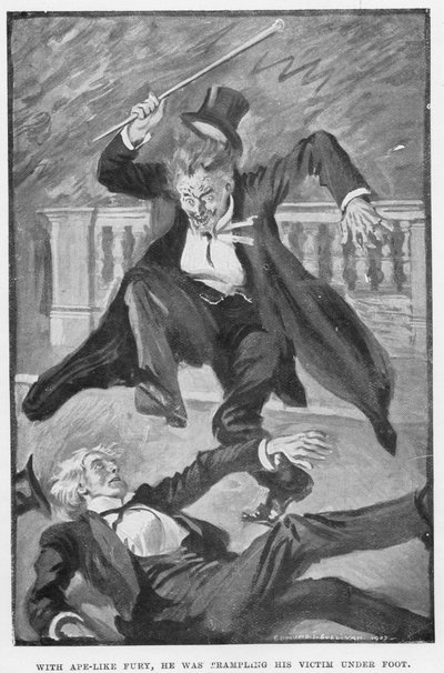 Illustration pour Dr Jekyll et Mr Hyde par R L Stevenson - Edmund Joseph Sullivan
