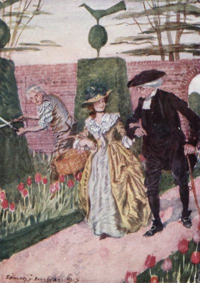 Illustration pour Le Vicaire de Wakefield par Oliver Goldsmith - Edmund Joseph Sullivan