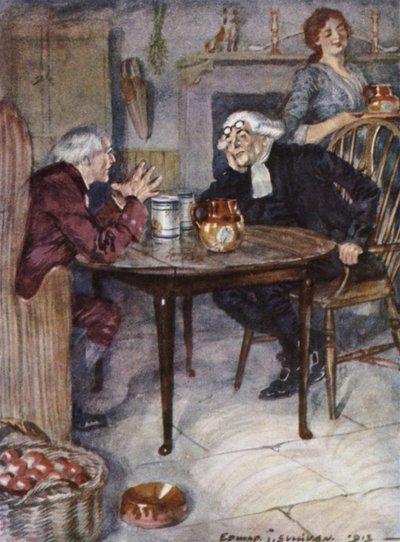 Illustration pour Le Vicaire de Wakefield par Oliver Goldsmith - Edmund Joseph Sullivan