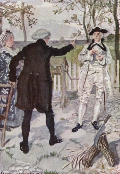 Illustration pour Le Vicaire de Wakefield par Oliver Goldsmith - Edmund Joseph Sullivan