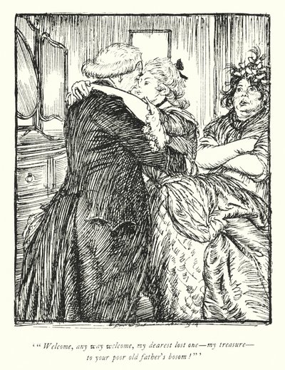 Illustration pour Le Vicaire de Wakefield par Oliver Goldsmith - Edmund Joseph Sullivan