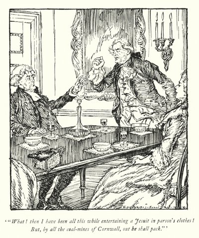 Illustration pour Le Vicaire de Wakefield par Oliver Goldsmith - Edmund Joseph Sullivan