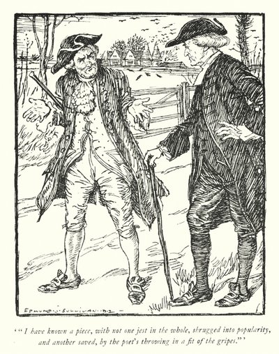 Illustration pour Le Vicaire de Wakefield par Oliver Goldsmith - Edmund Joseph Sullivan