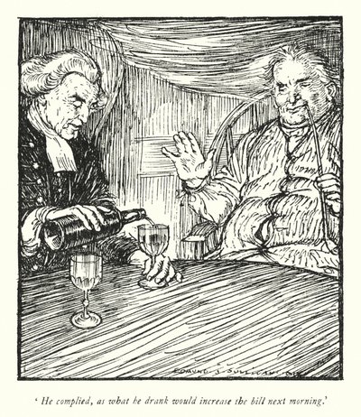 Illustration pour Le Vicaire de Wakefield par Oliver Goldsmith - Edmund Joseph Sullivan