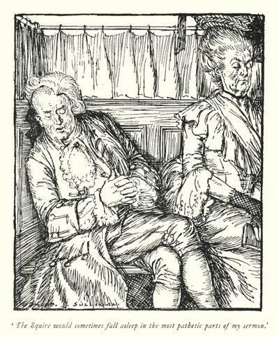Illustration pour Le Vicaire de Wakefield par Oliver Goldsmith - Edmund Joseph Sullivan