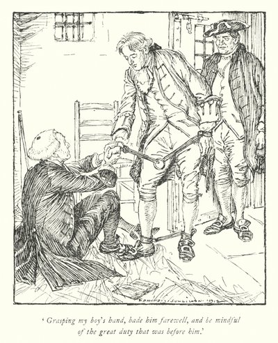 Illustration pour Le Vicaire de Wakefield par Oliver Goldsmith - Edmund Joseph Sullivan