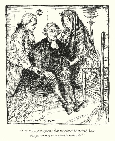 Illustration pour Le Vicaire de Wakefield par Oliver Goldsmith - Edmund Joseph Sullivan