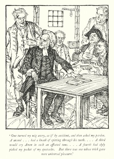 Illustration pour Le Vicaire de Wakefield par Oliver Goldsmith - Edmund Joseph Sullivan