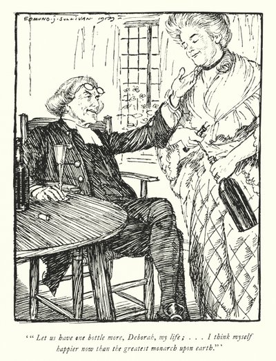Illustration pour Le Vicaire de Wakefield par Oliver Goldsmith - Edmund Joseph Sullivan