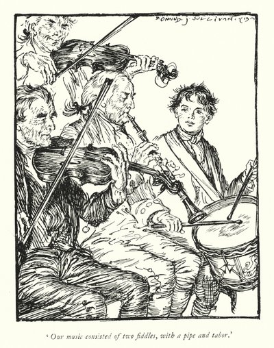 Illustration pour Le Vicaire de Wakefield par Oliver Goldsmith - Edmund Joseph Sullivan