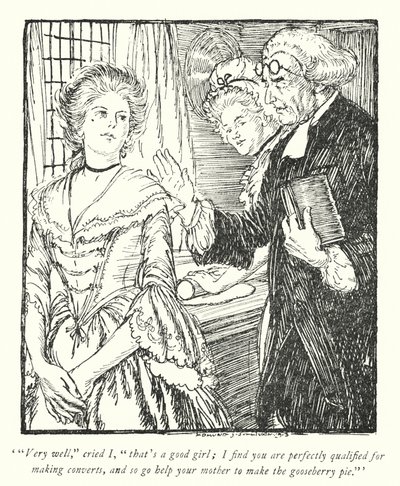 Illustration pour Le Vicaire de Wakefield par Oliver Goldsmith - Edmund Joseph Sullivan