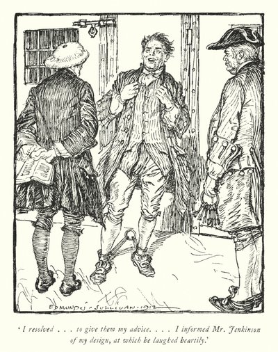 Illustration pour Le Vicaire de Wakefield par Oliver Goldsmith - Edmund Joseph Sullivan