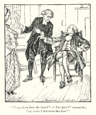 Illustration pour Le Vicaire de Wakefield par Oliver Goldsmith - Edmund Joseph Sullivan