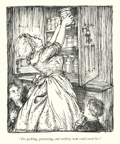Illustration pour Le Vicaire de Wakefield par Oliver Goldsmith - Edmund Joseph Sullivan