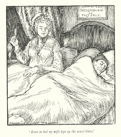 Illustration pour Le Vicaire de Wakefield par Oliver Goldsmith (lithographie) - Edmund Joseph Sullivan