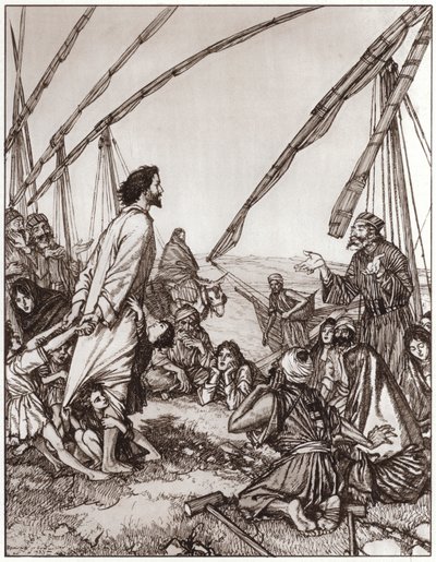 Jésus demande : Qui est mon prochain ? - Edmund Joseph Sullivan