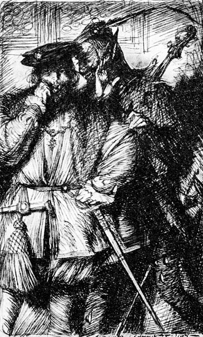 Méphistophélès et Faust - Edmund Joseph Sullivan