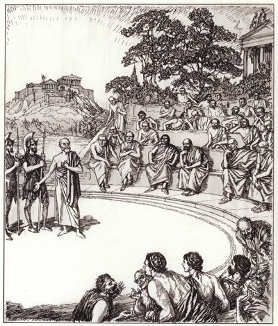 Socrate devant ses juges - Edmund Joseph Sullivan