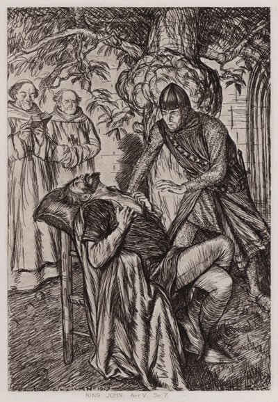 La Vie et la Mort du Roi Jean, Acte V, Scène 7 - Edmund Joseph Sullivan