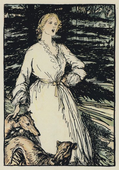 Illustration pour Maud de Tennyson - Edmund Joseph after Sullivan