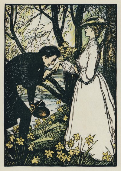 Illustration pour Maud de Tennyson - Edmund Joseph after Sullivan