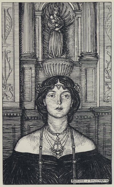 Illustration de Tennyson pour A Dream of Fair Women and Other Poems - Edmund Joseph after Sullivan