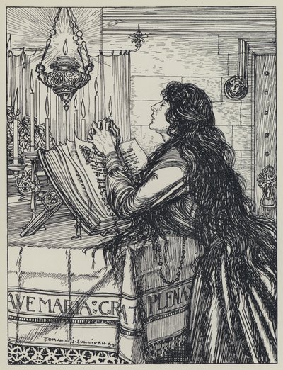 Illustration de Tennyson pour A Dream of Fair Women and Other Poems - Edmund Joseph after Sullivan