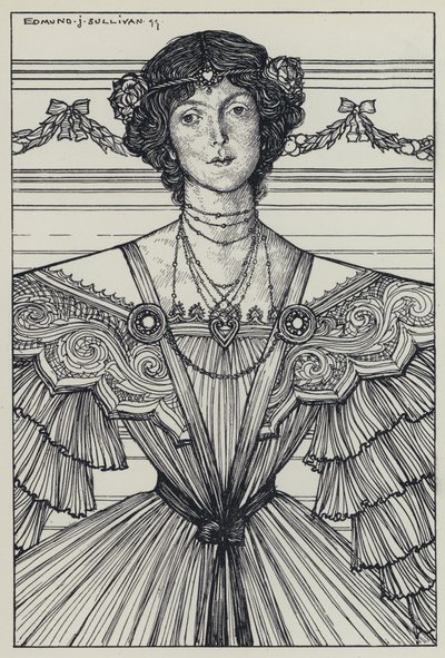 Illustration de Tennyson pour A Dream of Fair Women and Other Poems - Edmund Joseph after Sullivan