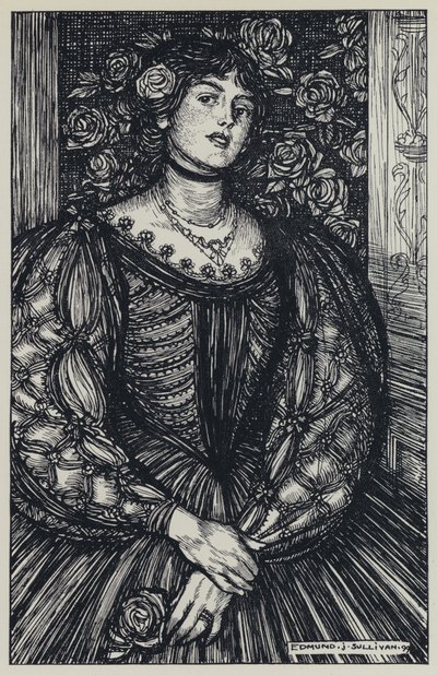 Illustration de Tennyson pour A Dream of Fair Women and Other Poems - Edmund Joseph after Sullivan