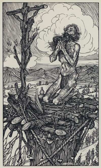 Illustration de Tennyson pour A Dream of Fair Women and Other Poems - Edmund Joseph after Sullivan