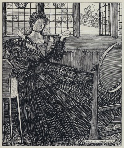 Illustration de Tennyson pour A Dream of Fair Women and Other Poems - Edmund Joseph after Sullivan