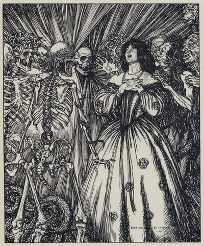 Illustration de Tennyson pour A Dream of Fair Women and Other Poems - Edmund Joseph after Sullivan
