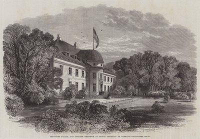 Palais de Bernstorf, la résidence de campagne du prince Christian de Danemark - Edmund Morison Wimperis