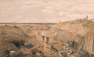 Fossé du bastion Du Mat, 1856 - Edmund Walker