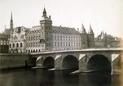 La "Conciergerie" et le "pont au Change", vers 1854 - Edouard Denis Baldus