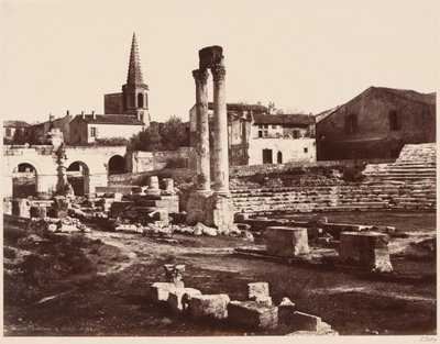Théâtre Romain à Arles, vers 1855 (photo) 1855 (photo) - Edouard Denis Baldus