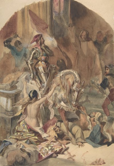 Massacre de Nesle 1472, XIXe siècle - Édouard Alexandre Odier