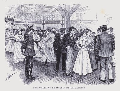 Paris bohème : La valse au Moulin de la Galette (litho) - Edouard Alfred (1875-1954) Cucuel