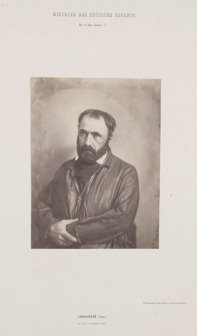 Portrait de Paul Chenavard, de la série Histoire des Artistes Vivants, vers 1852 - Édouard Baldus