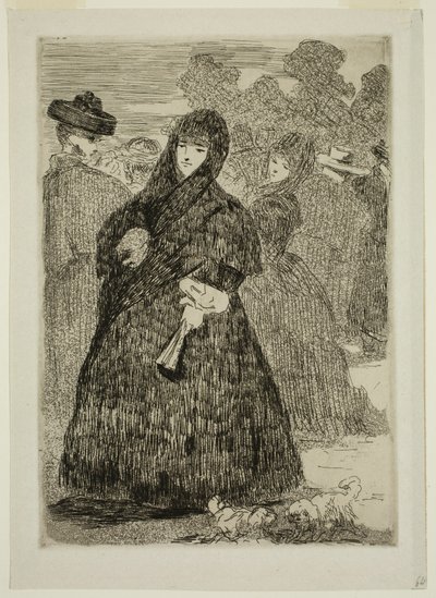 Au Prado - Edouard and Bracquemond Felix Joseph Auguste Manet