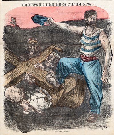 Couverture de "Le Chambard Socialiste", numéro 71, Satirique en couleurs - Edouard Couturier