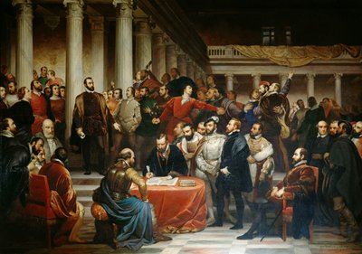 Le Compromis des Nobles le 5 avril 1566, 1849 - Edouard De Bièfve