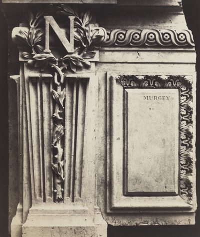 Élément décoratif, Nouveau Louvre, c.1856 (tirage sur albumine à partir d