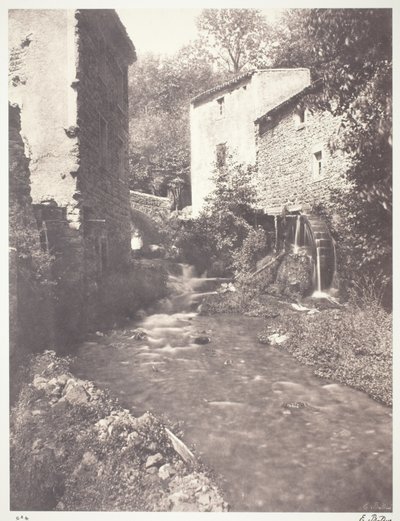 Moulins a eau en Auvergne - Edouard Denis Baldus