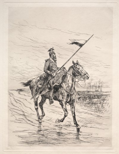Un uhlan - Jean Baptiste Edouard Detaille
