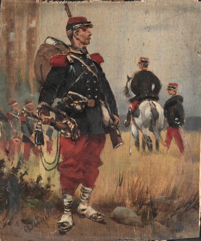 Soldats, vers 1892 - Jean Baptiste Edouard Detaille